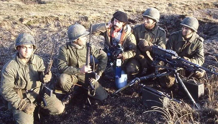 Patrulla de soldados argentinos