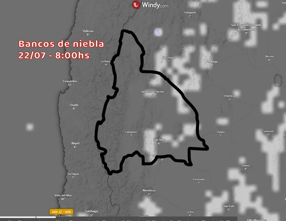 bancos de Niebla