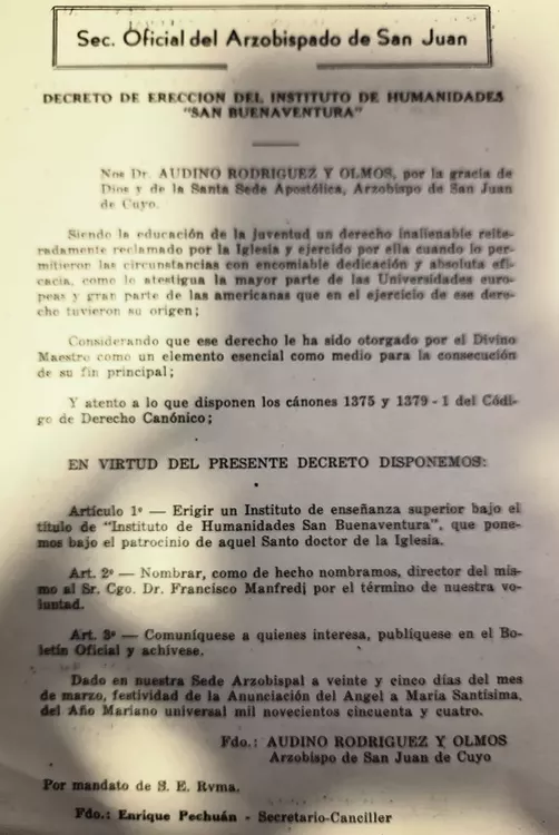 Decreto de creación